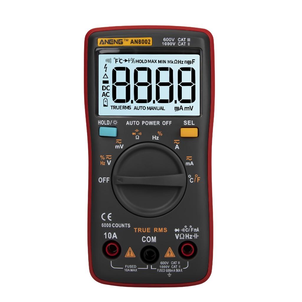 Đồng Hồ Vạn Năng Kỹ Thuật Số Aneng An8002 6000 Kèm Phụ Kiện
