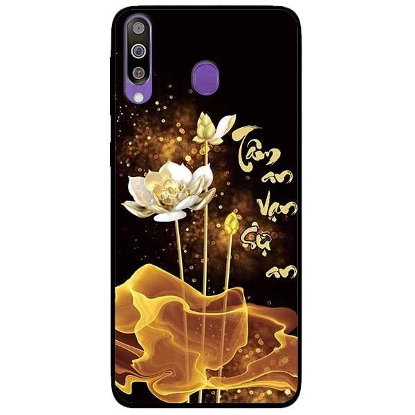 Ốp lưng dành cho Samsung Galaxy M30 mẫu Sen Vàng Tâm An