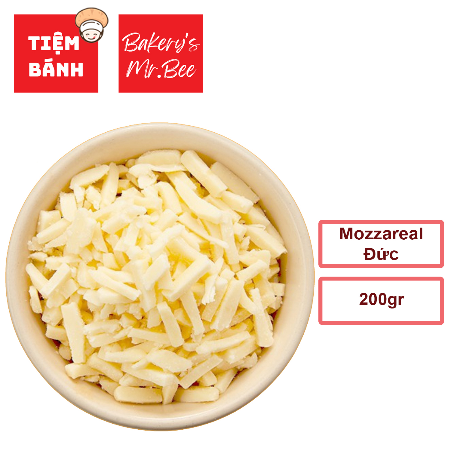 [Chỉ giao HCM] – Phô mai bào sợi Mozzareal 200g