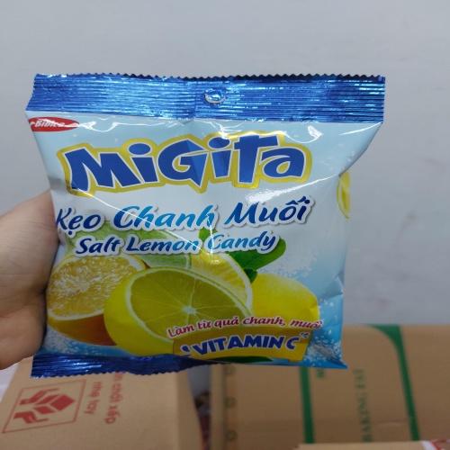 Kẹo cứng Migita chanh muối túi 140 gam Bibica