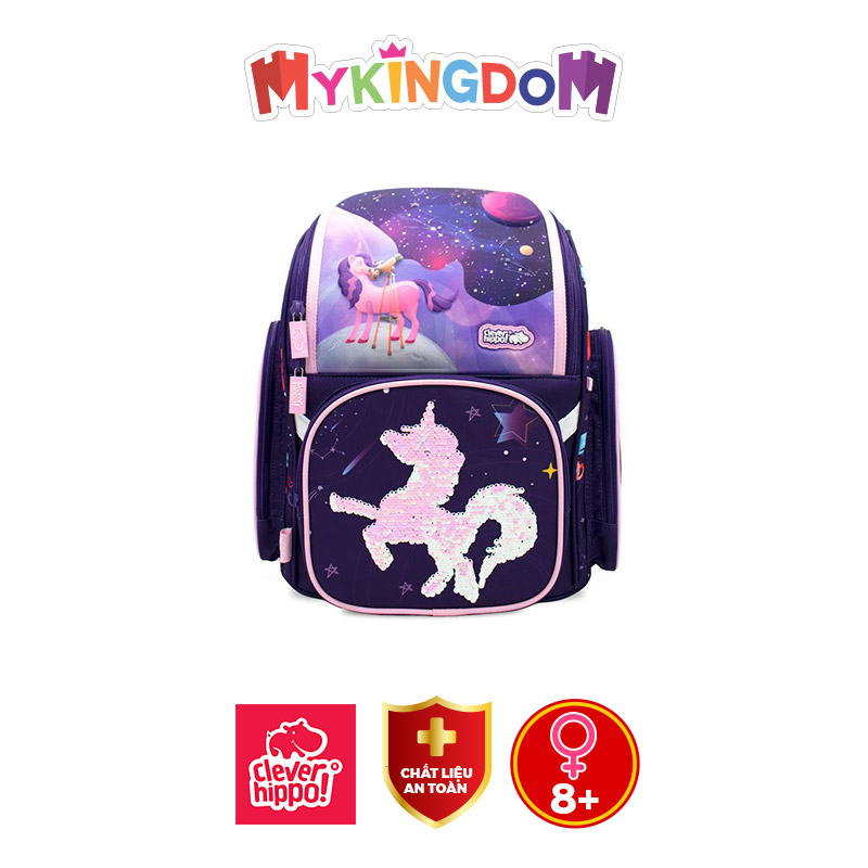 Ba Lô CLEVER HIPPO Fancy - Kì Lân Ngân Hà Tím BU1216/PURPLE