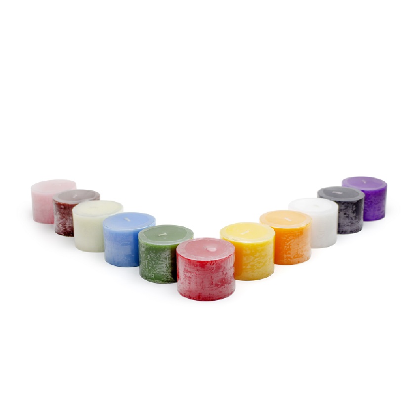 Nến trụ tròn không mùi D7H5 Eden Candle FTRAMART EDC0160 - tùy chọn nhiều màu sắc, đường kính 7 cm, cao 5 cm, dùng trang trí
