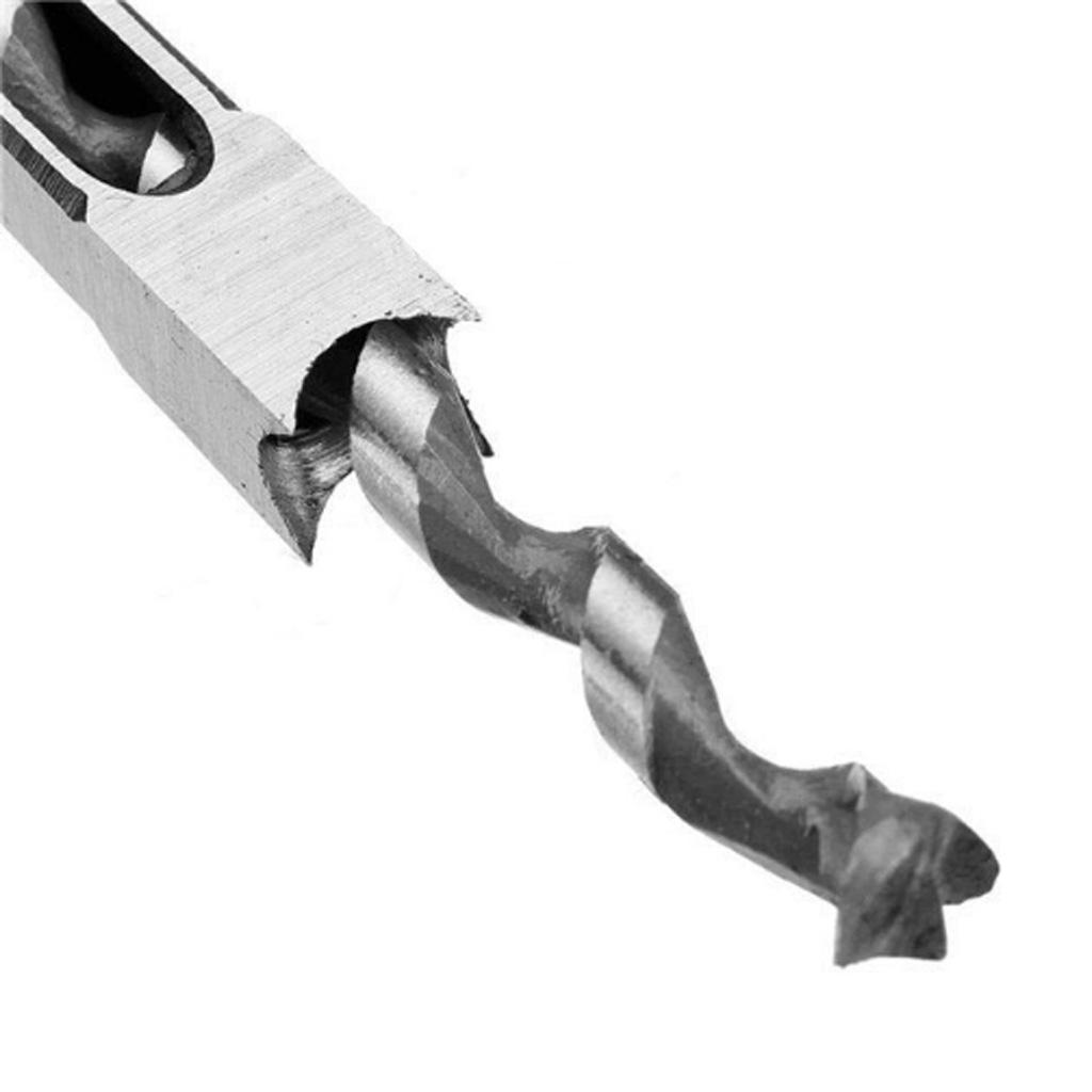 2pcs Hardness HSS Square Drill Bit Hole Saw Cutter Woodworking Tools 8mm & 12mm