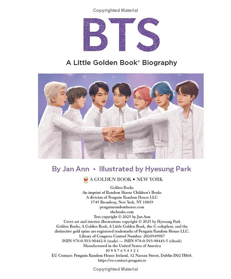 Sách ngoại văn: BTS - A Little Golden Book Biography