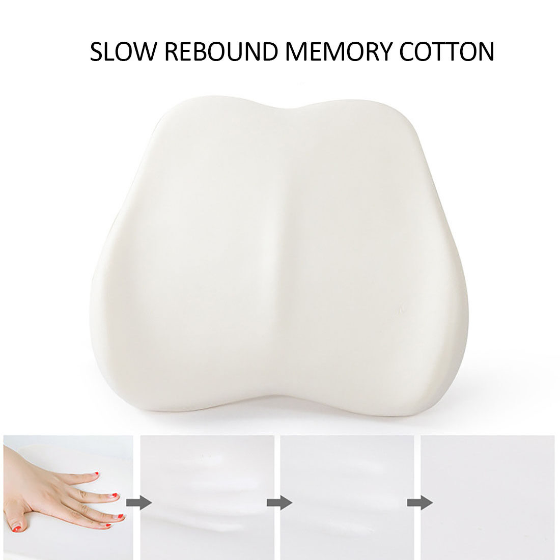 Đệm hỗ trợ thắt lưng, tựa ngồi văn phòng Memory Foam Lumbar Support Cushion