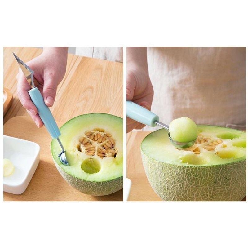 Dụng cụ tạo hình hoa, múc quả 2 chức năng