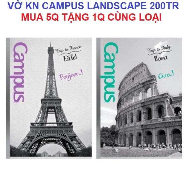 Vở KN Campus Landscape 200 trang - Mua 5 tặng 1