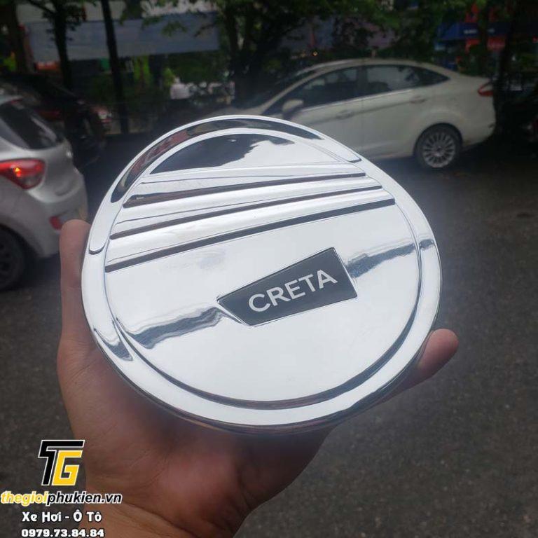 Ốp nắp bình xăng Hyundai Creta mạ Crom