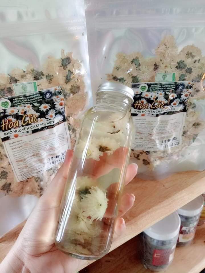 COMBO 2 GÓI Trà hoa cúc khô nguyên chất MẸ KEN - TRÀ HOA CÚC