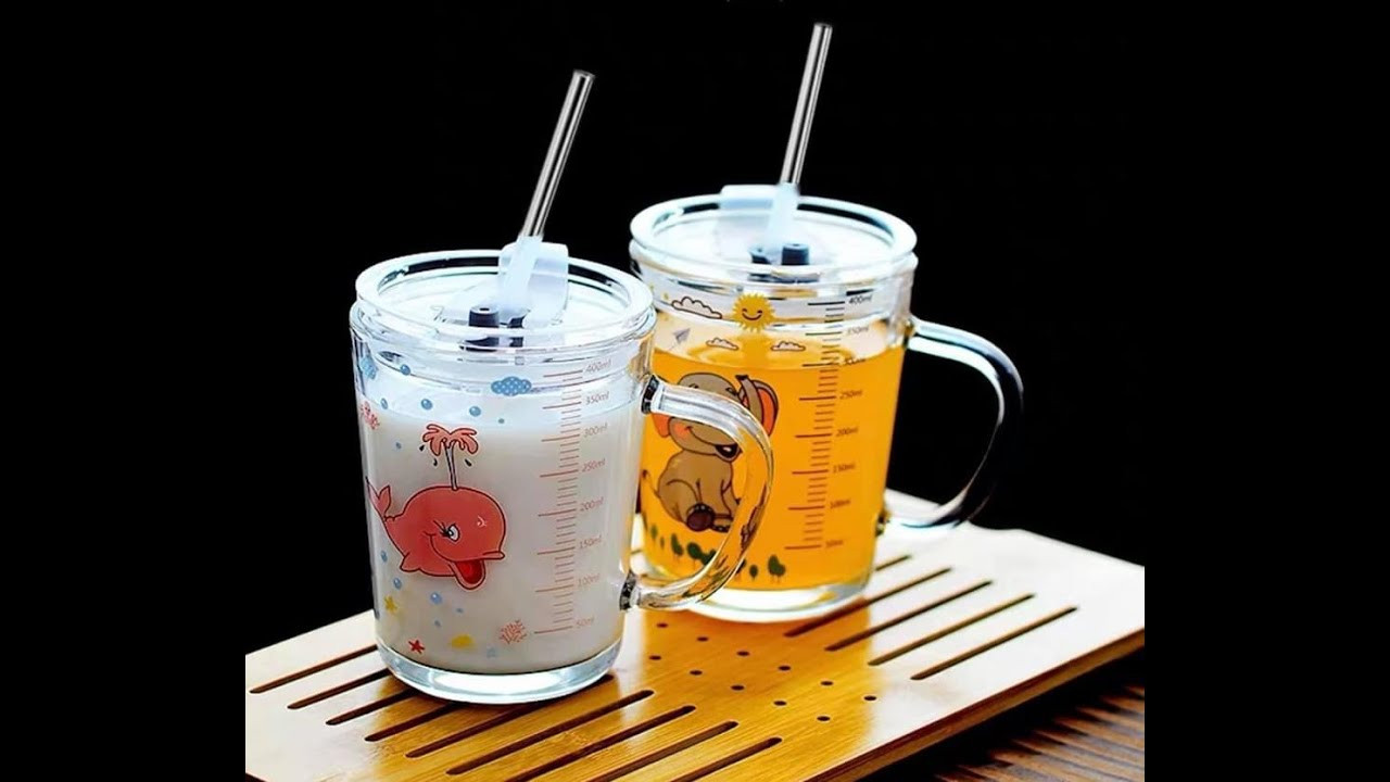 Ly Thuỷ Tinh có vạch chia ml, nắp đậy và ống hút