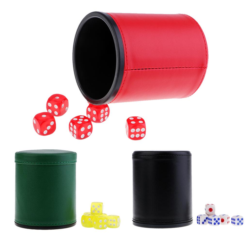 Hand Shakes Leather Dice Cup KTV Party Club Câu Lạc Bộ Giải Trí Dice Dup