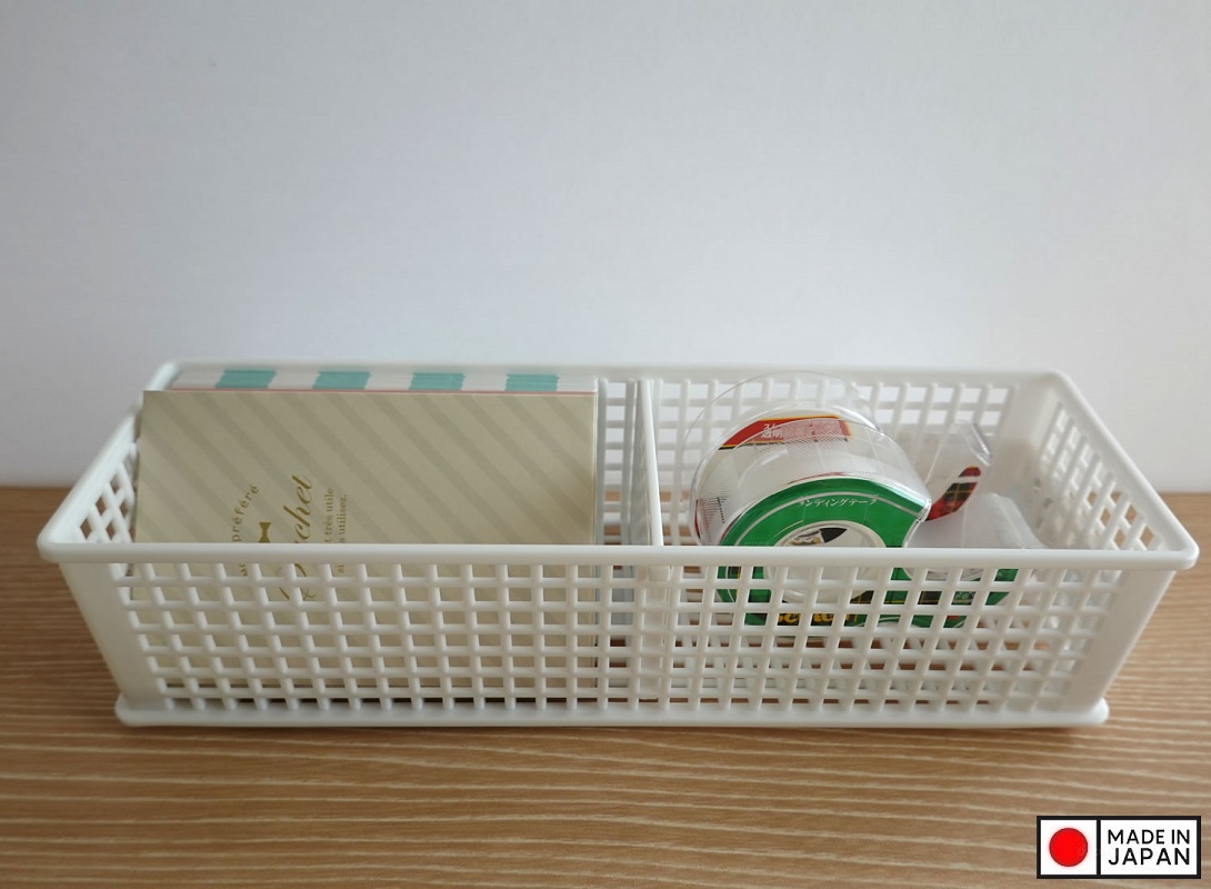 Rổ đựng đồ chia ngăn, vách rời Slim Deep S-W - Hàng Nội Địa Nhật Bản nhập khẩu