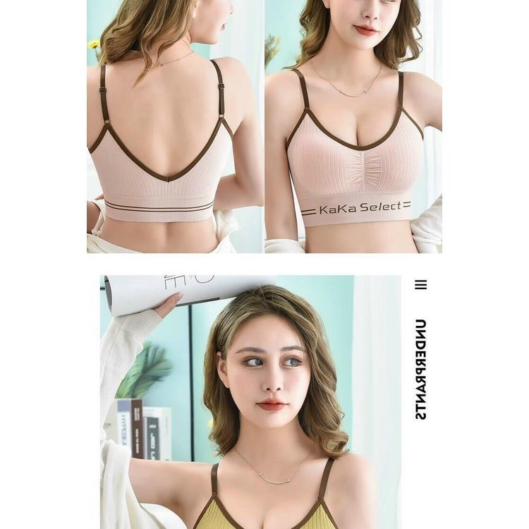 Áo Bra croptop Kaka Select mút ngực xịn tạo form siêu đẹp - Áo tập gym, yoga thiết kế chun ngực 0344