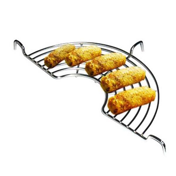 Vỉ gác chảo chiên ráo dầu inox size 12x25cm