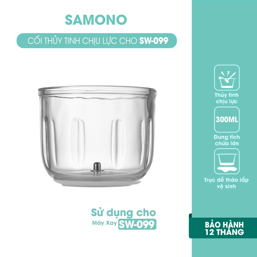 Cối máy xay đa năng SAMONO SW099 thủy tinh chịu lực - Hàng chính hãng