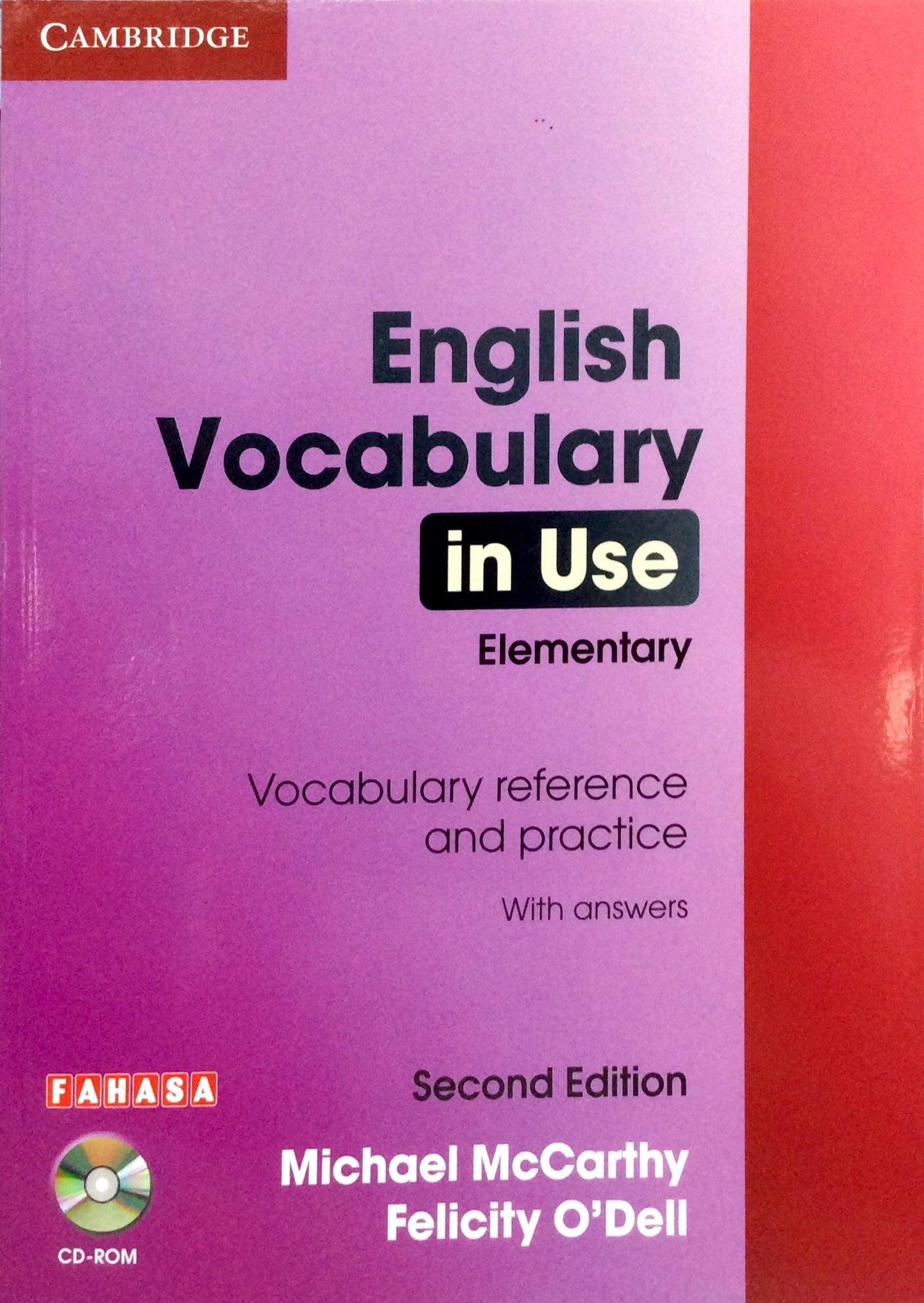 Hình ảnh English Vocabulary in Use: Elementary Book with Answers Reprint Edition: Vocabulary Reference and Practice (CD-ROM)