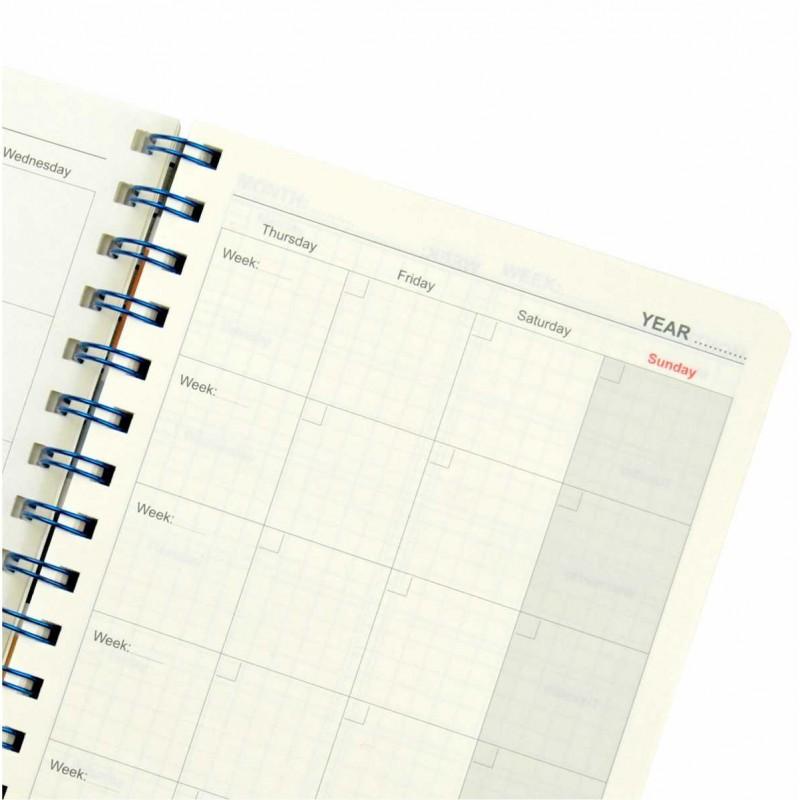 Sổ kế hoạch lò xo kép Planner KLONG A5 200 trang 72,4/76; MS: 945