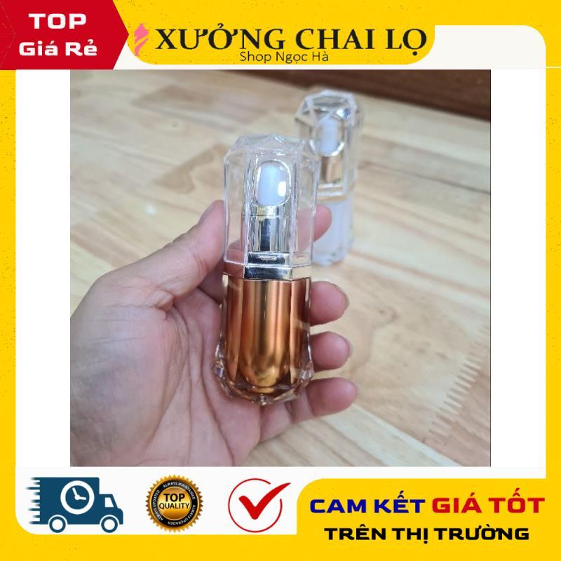 Lọ Đựng Tinh Dầu 10ml Quai Xách Thân Cạnh, Chiết Serum, Tinh Chất