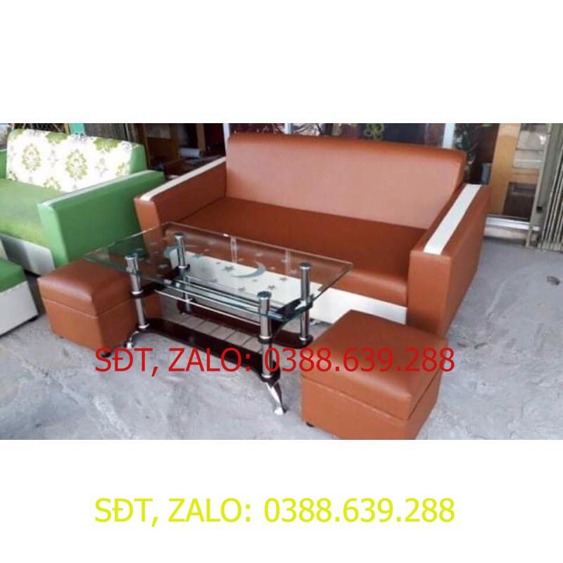 Bộ ghế sofa da phòng khách nhỏ