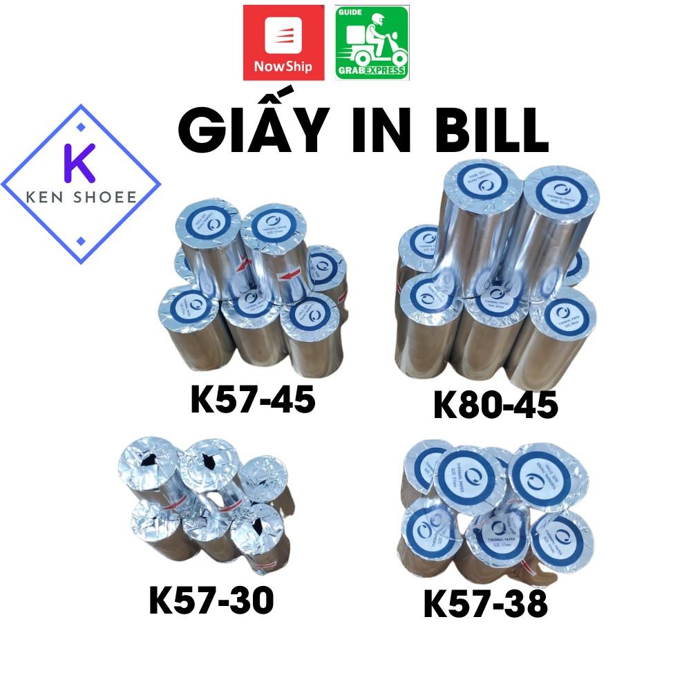 GIẤY IN BILL K80, K57, K58, POS, TAXI, GIẤY IN NHIỆT, IN HÓA ĐƠN NHÀ HÀNG, CÀ PHÊ, TẠP HÓA, SIÊU THỊ (57mm, 58mm, 80mm