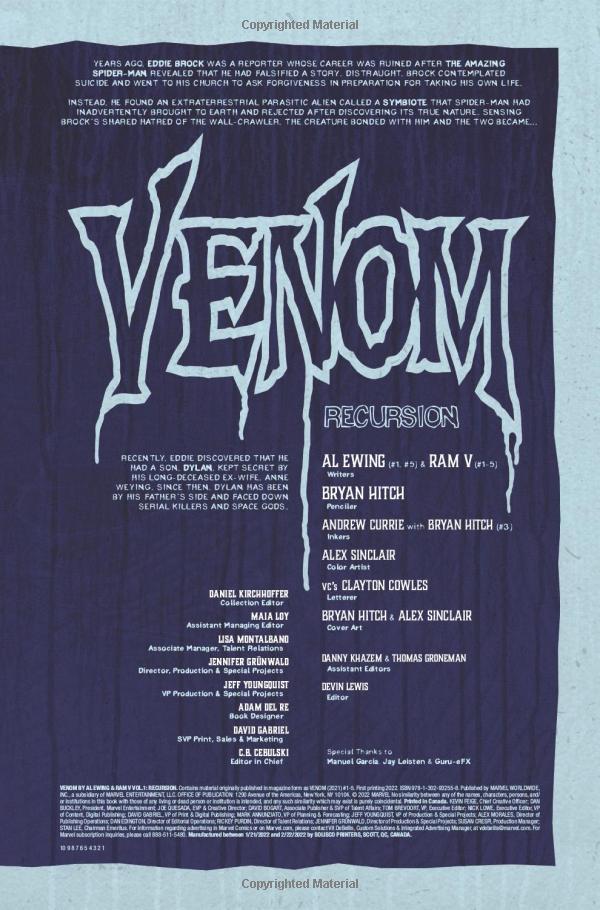 Venom Vol. 1: Recursion