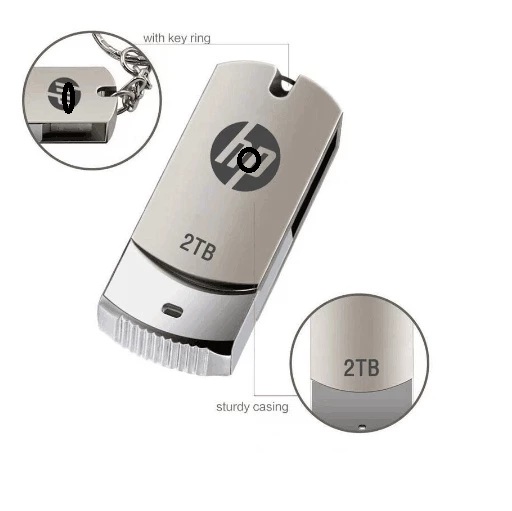 Ổ Đĩa flash Hp USB 3.0 2TB tốc độ cao bằng kim loại chống thấm nước - miếng lót chuột