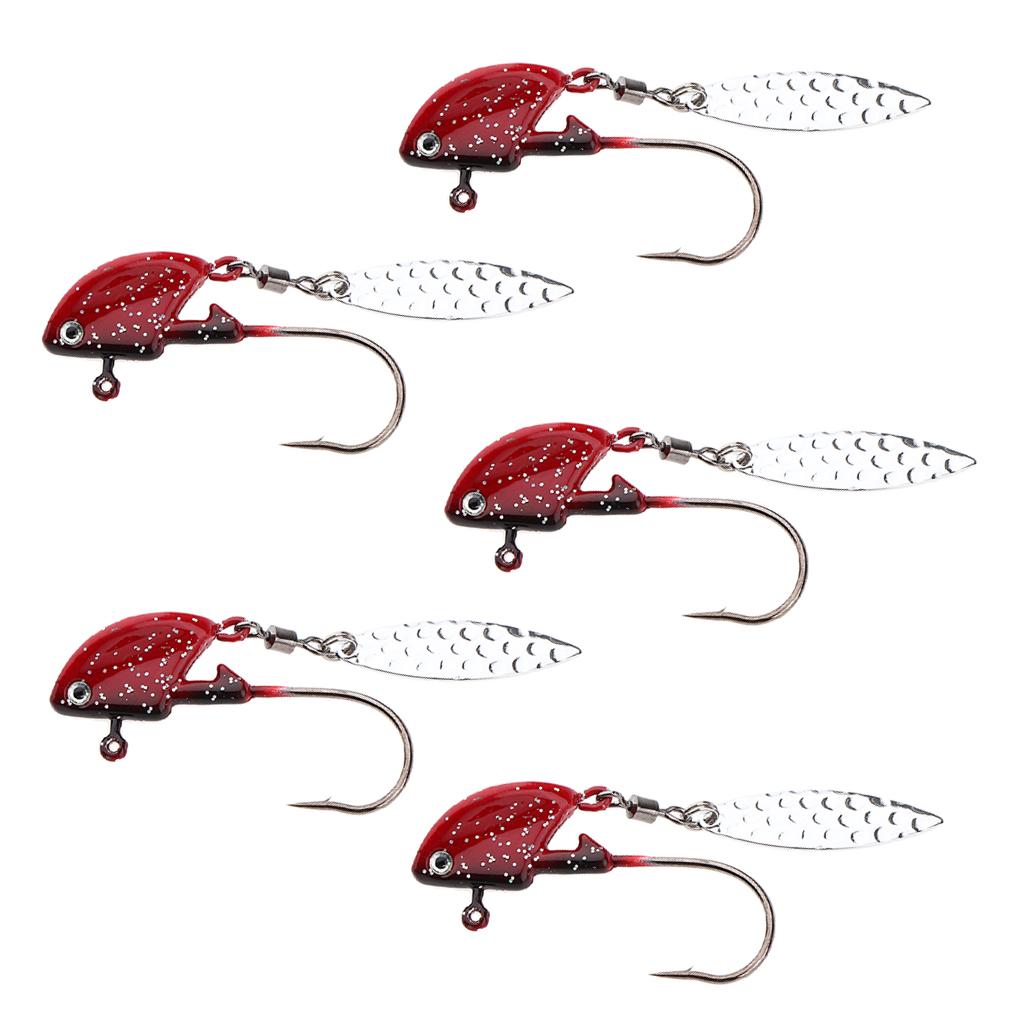 5 Pieces Fishing Jig Lure Freshwater Saltwater Bait Hook Tackle