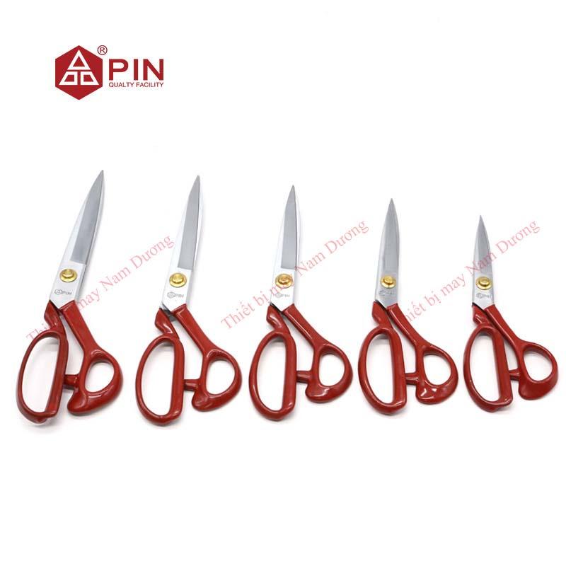 Kéo cắt may > Kéo cắt vải Hiệu PIN cao cấp màu đỏ