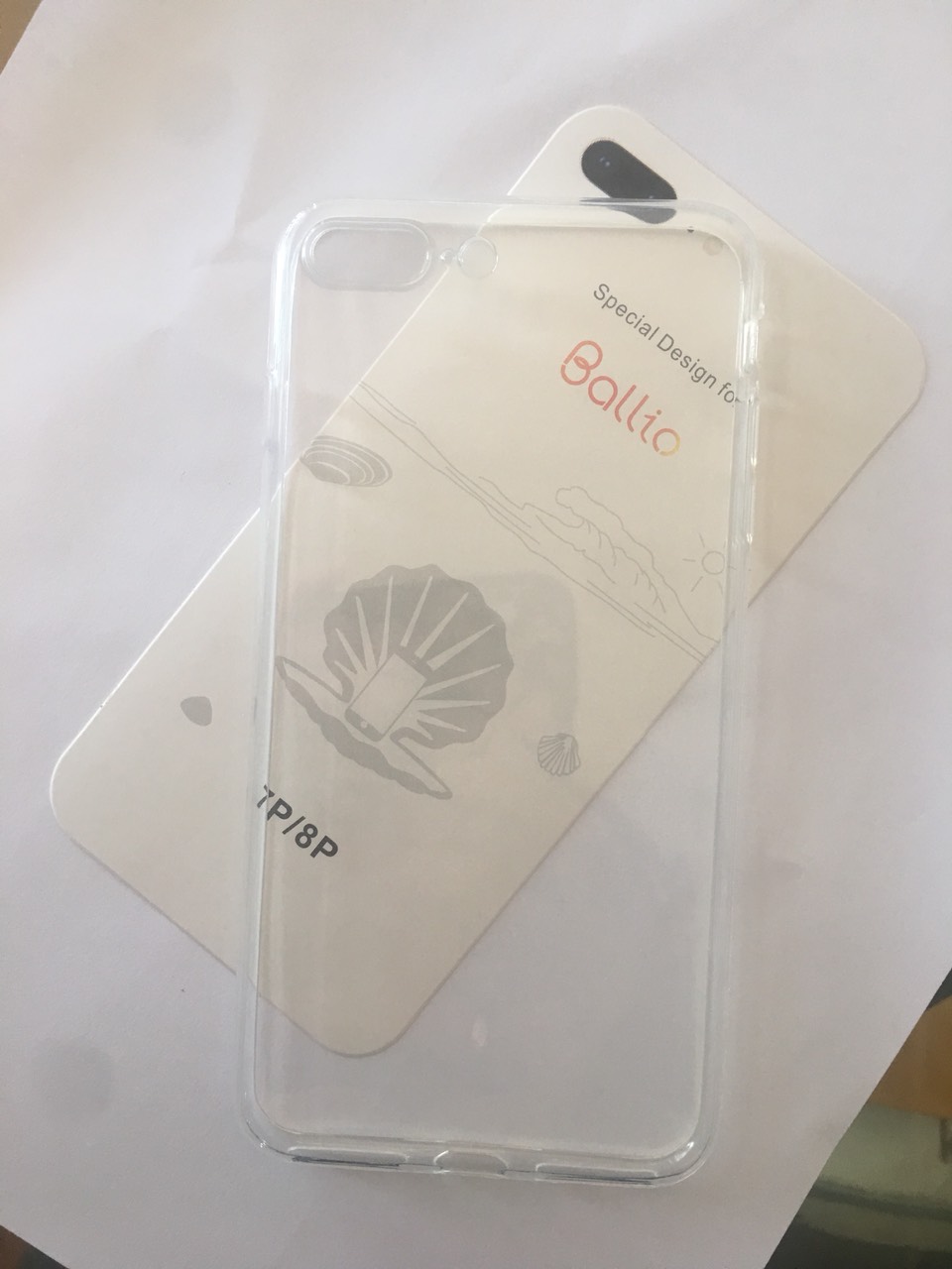 Ôp lưng điện thoại silicon trong suốt cao cấp cho ip7/8plus