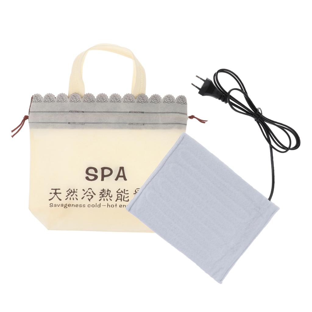 Massage đá Nóng Nóng Túi Sưởi điện Cho Cơ Thể SPA Thư Giãn EU Plug