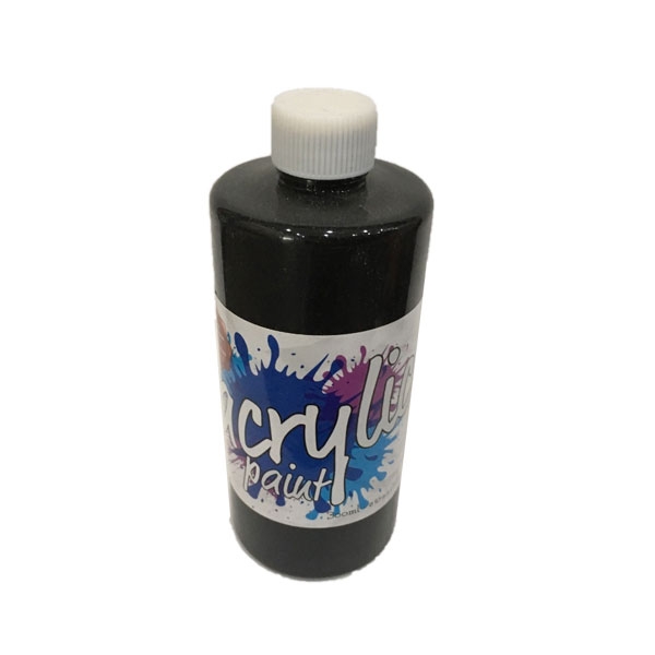 Chai Màu Vẽ Acrylic-300Ml - Màu Đen