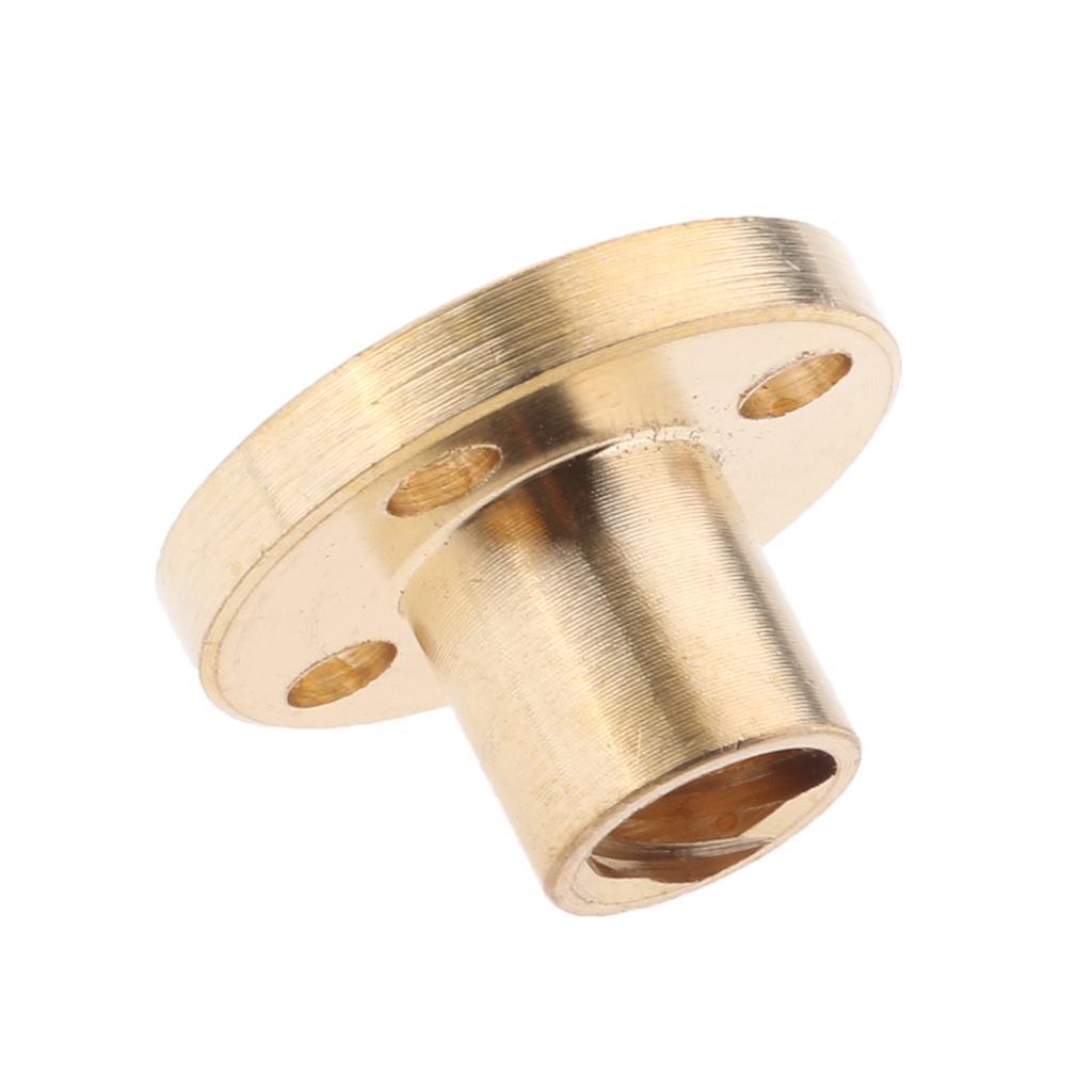2 Pieces Brass T8 Nut 2mm Pitch for 3D printer 8mm Threaded Rod Screw