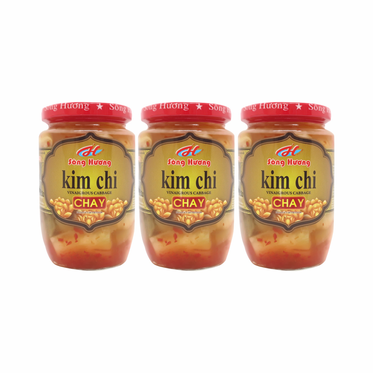 3 Hũ Kim Chi Chay Sông Hương Foods Hũ 390g