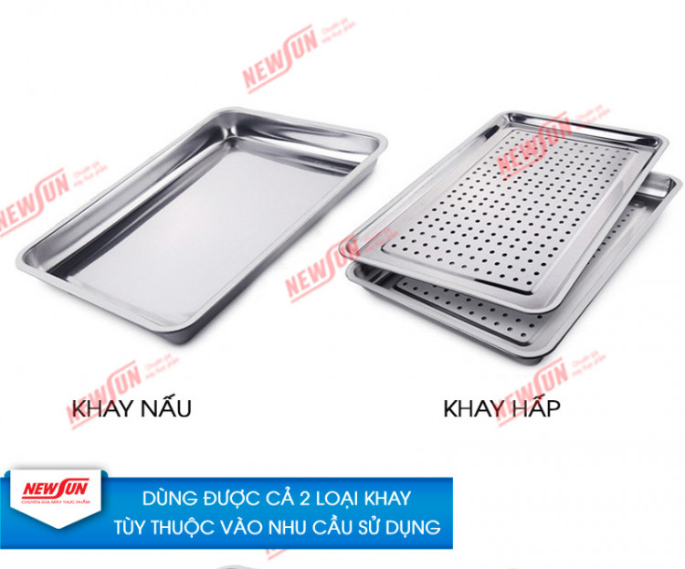Khay hấp khay nấu làm từ chất liệu inox an toàn