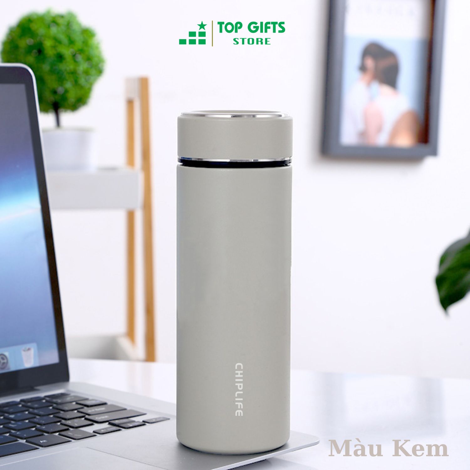 Bình giữ nhiệt khắc tên TopGift BGN156 dung tích 500ml - 4 màu