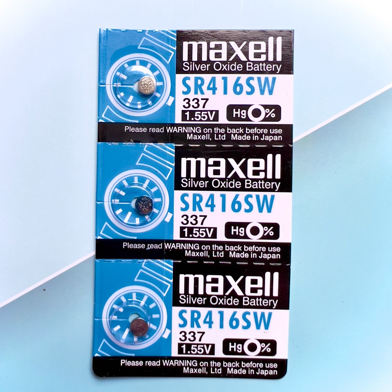 Pin Maxell Nhật Bản SR416SW / 337  Hàng Chính Hãng Made in Japan