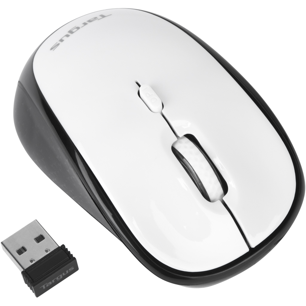 Chuột không dây Targus AMW620 Wireless BlueTrace Trắng - Hàng chính hãng