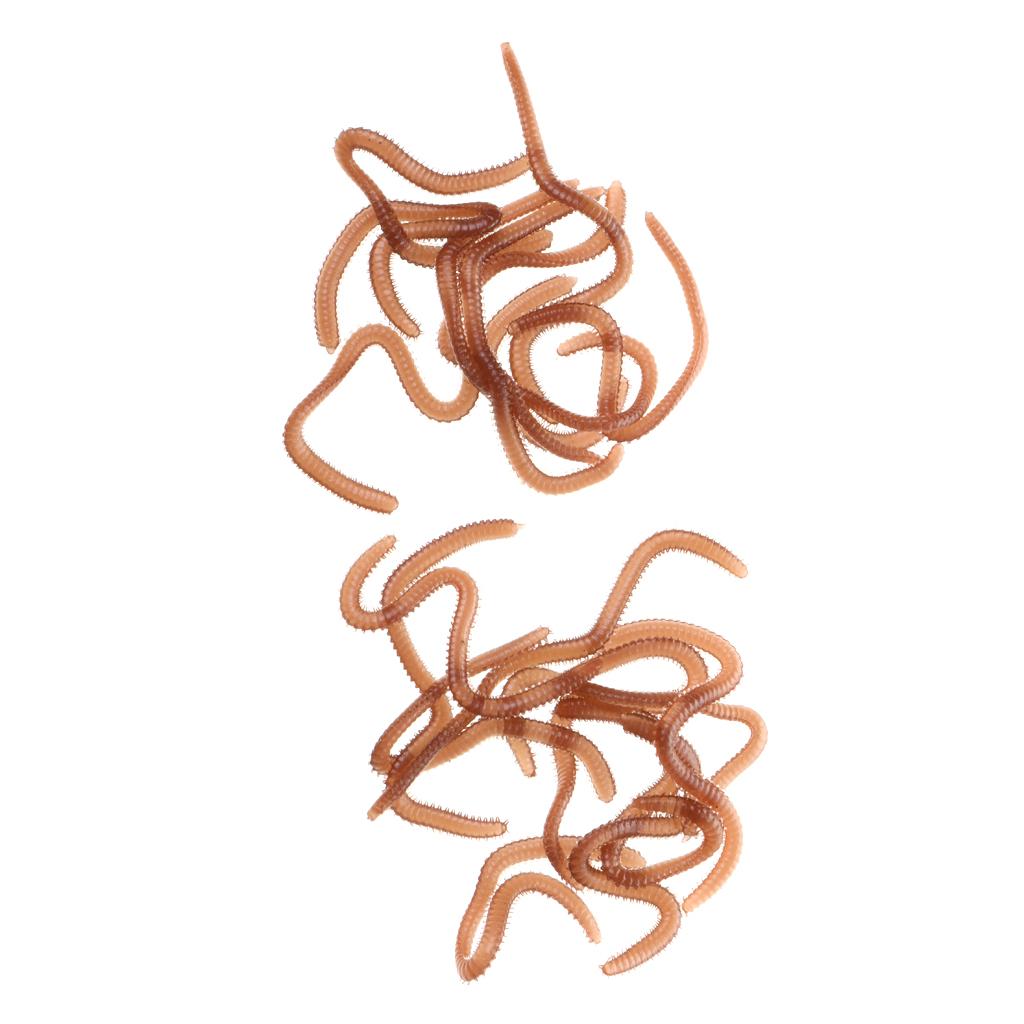 Soft Earthworm Fishing Bait Worm Lures Earth Worm Crankbaits Hooks Baits