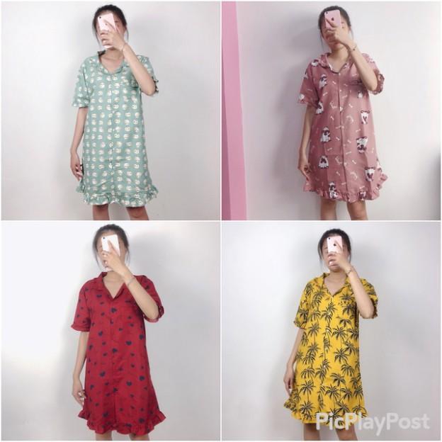 Váy ngủ pijama loại 1 siêu cute