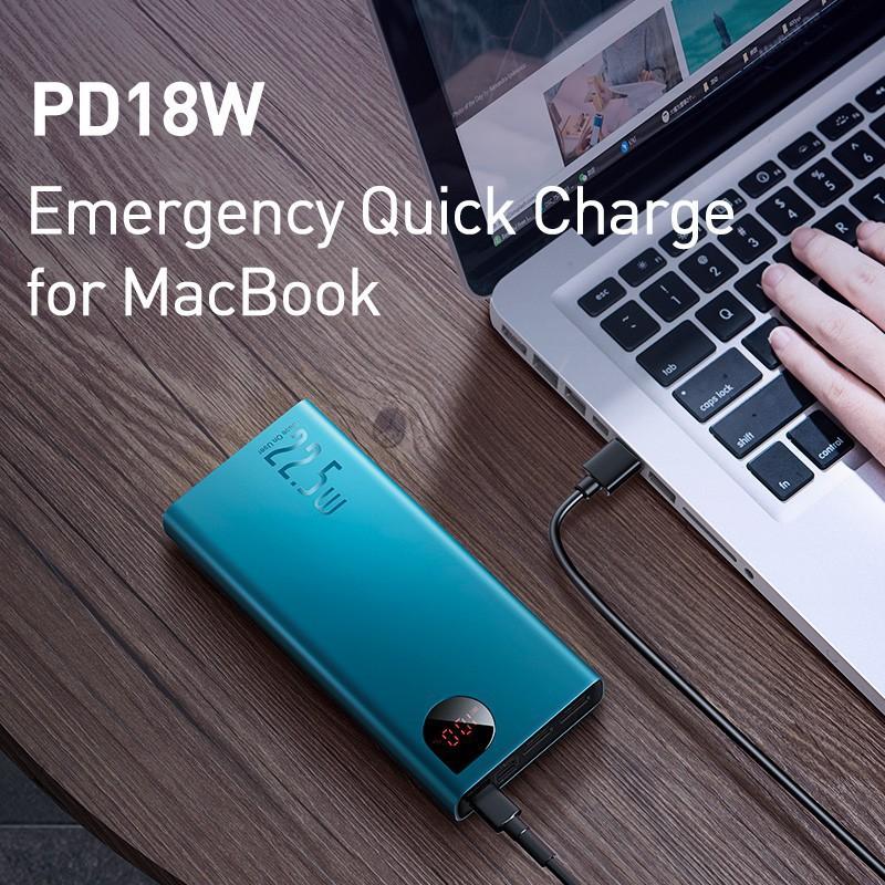 Pin dự phòng sạc nhanh Baseus Adaman Metal Digital Display Quick Charge 22.5W 20000mAh -Hàng Chính Hãng