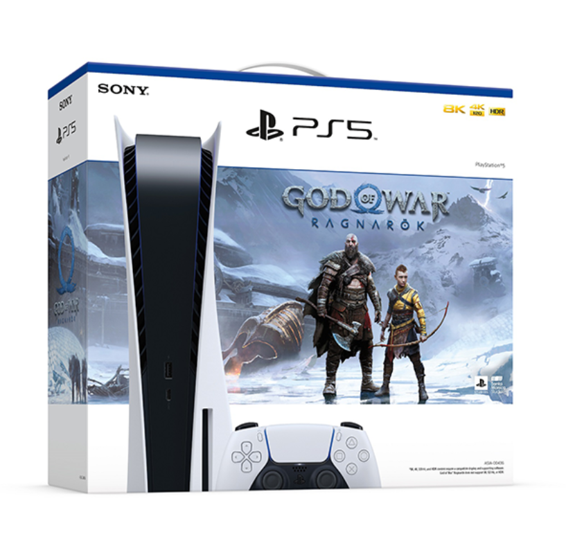 Bundle Máy chơi game Playstation 5 Standard và Đĩa Game God of War Ragnarok - Hàng Chính Hãng