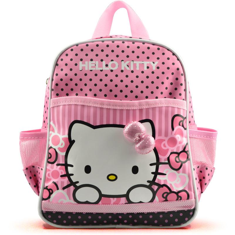 Sanrio Hello Kitty Học Học Sinh Mẫu Bé Gái Ba Lô Hoạt Hình Túi Xách