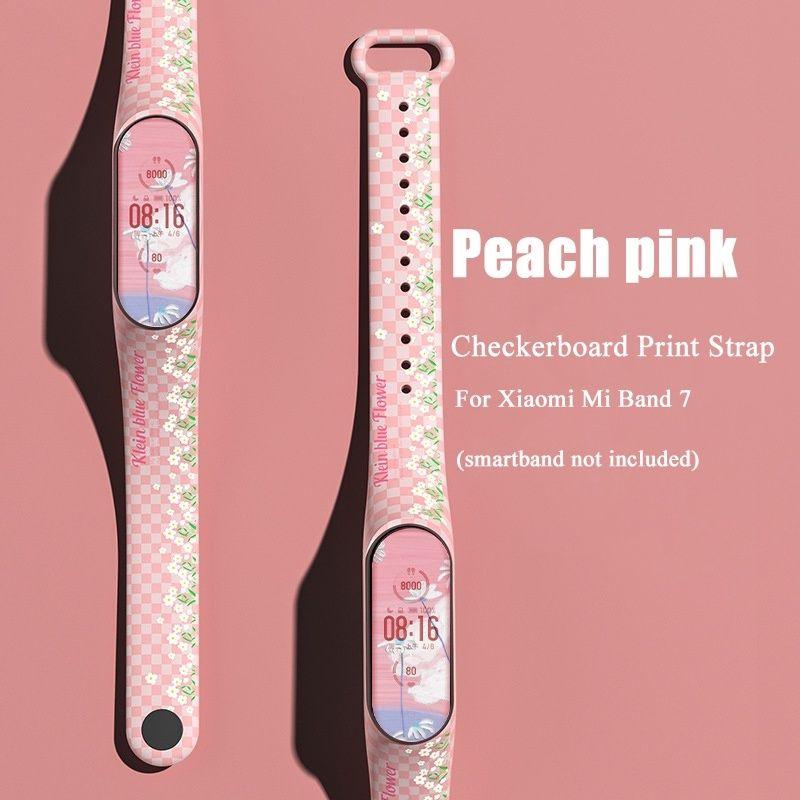 Dây Đeo Cao Su Xiaomi Miband 7 / Mi band 7 hoạ tiết Chất Lượng cao