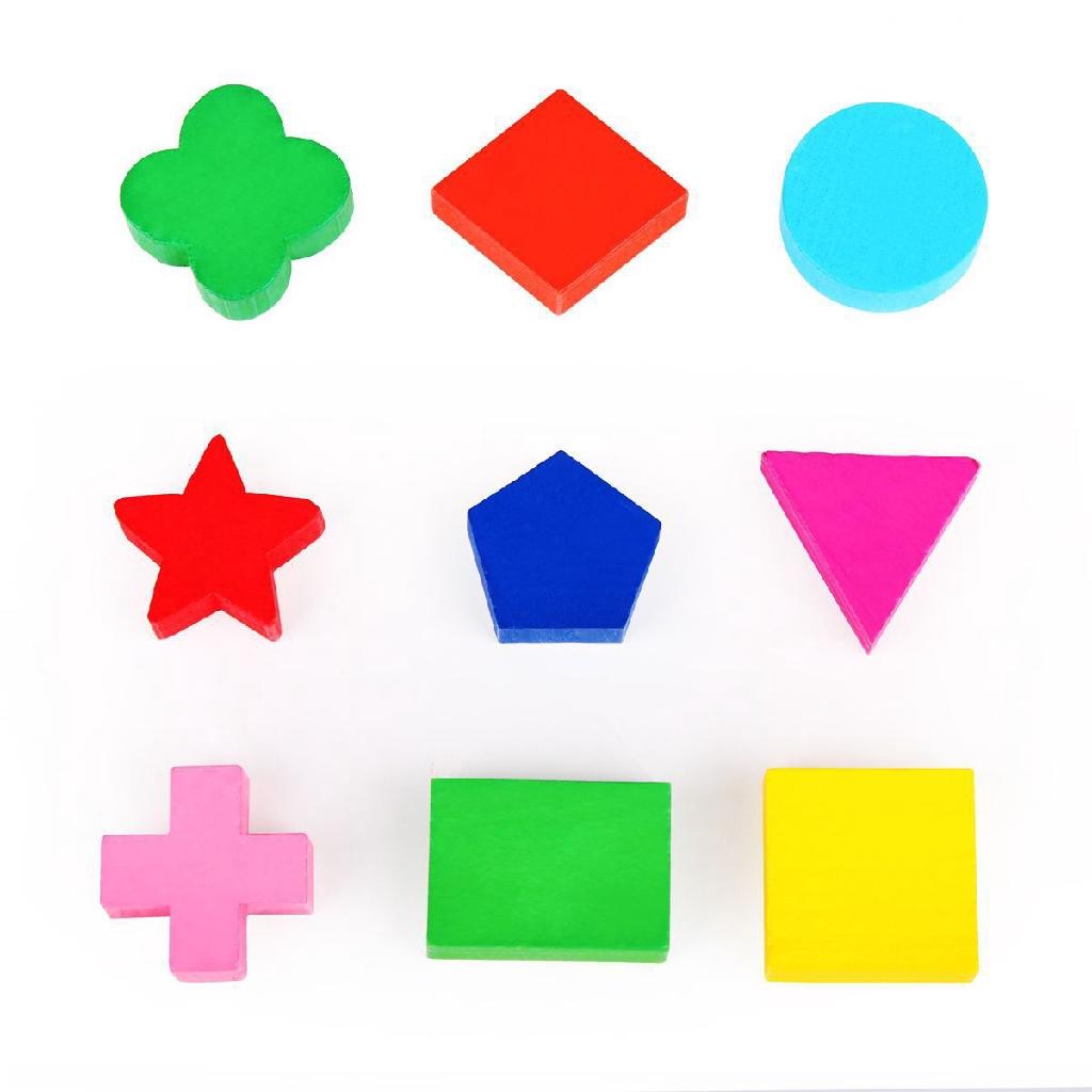 Đồ chơi Montessori - Bảng nhận dạng hình dạng các mô hình cho bé