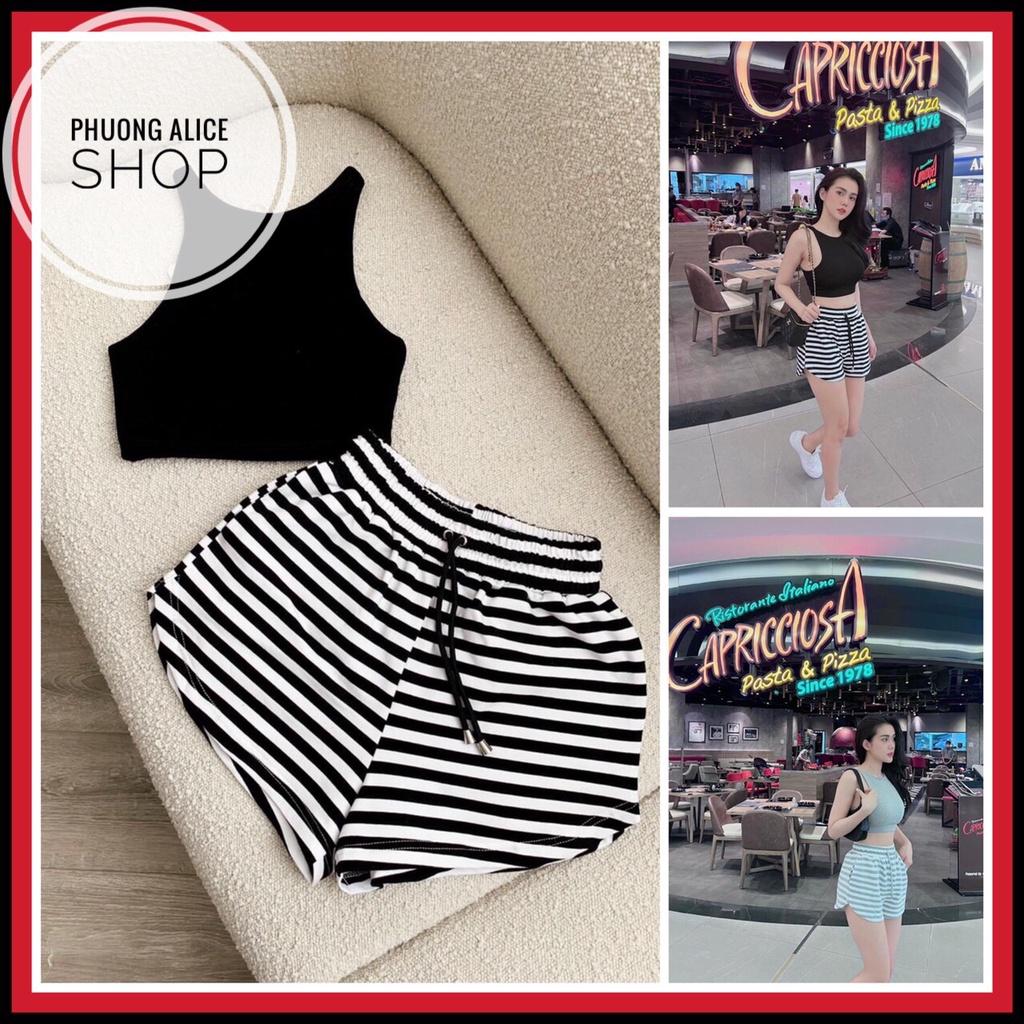 Đồ bộ mặc nhà, bộ đùi thun gần có túi quần - Phuongaliceshop