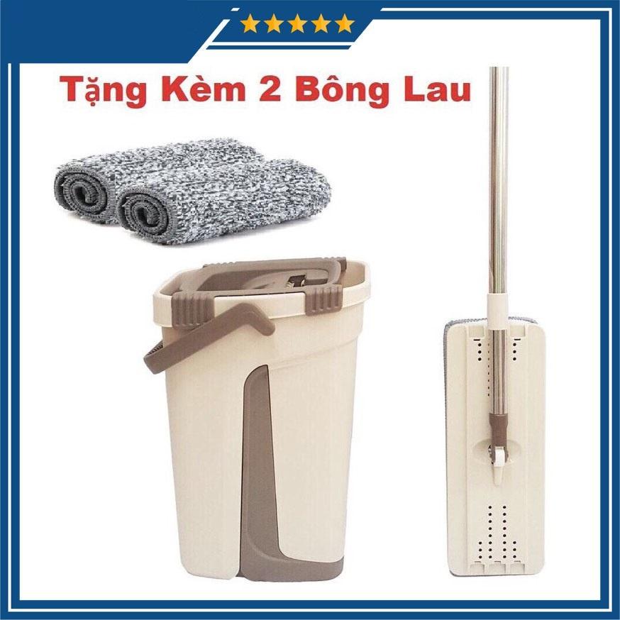 Bộ cây lau nhà ,chổi lau nhà tự vắt thông minh TẶNG Kèm 2 miếng lau siêu sạch