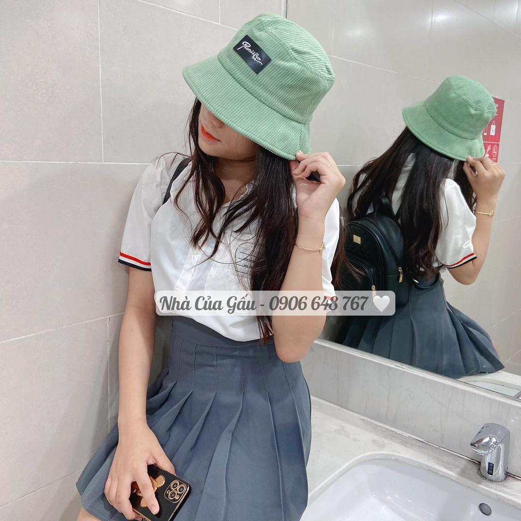 Nón bucket nhung bảng màu gì đâu mà ngọt muốn xỉuuuu