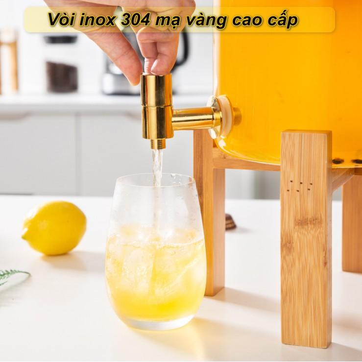 Bình thủy tinh chịu nhiệt 8L