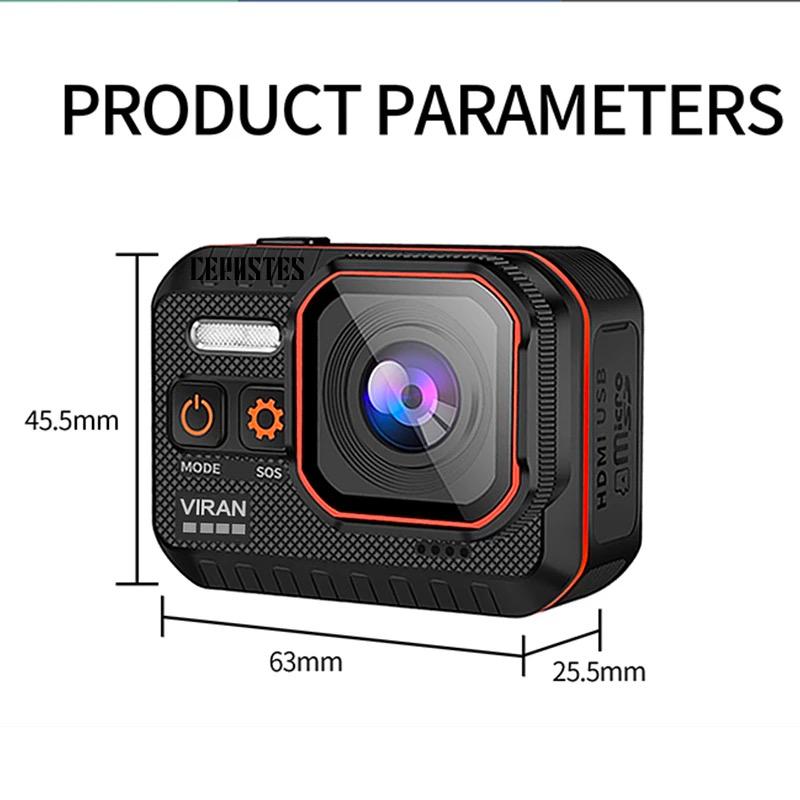 Camera hành động VIRAN 4K60FPS Điều khiển từ xa wifi Chống nước 30m Camera hành động góc rộng 170° Dash Cam Go Camera thể thao pro