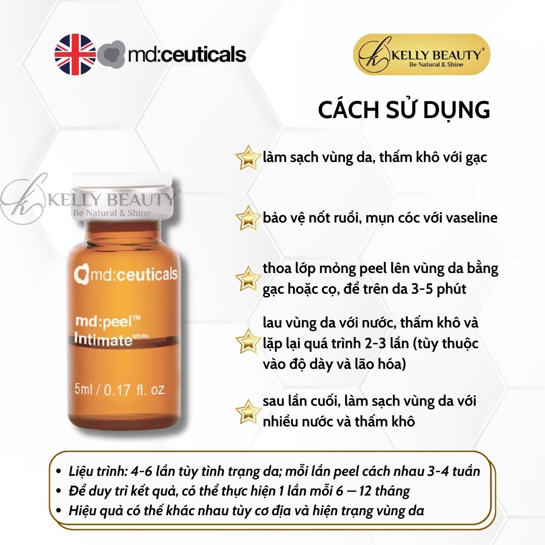 Peel Khử Thâm Trẻ Hóa Vùng Da MD:PEEL Intimate White - MD:Ceuticals | Kelly Beauty